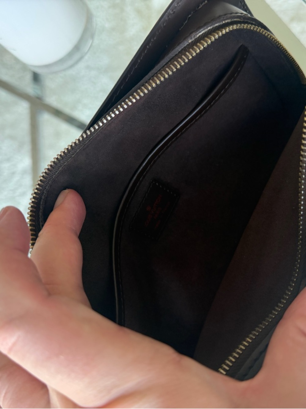 Louis Vuitton Damier Ebene Wristlet/Cosmetic Pouch - Picture 8 of 9